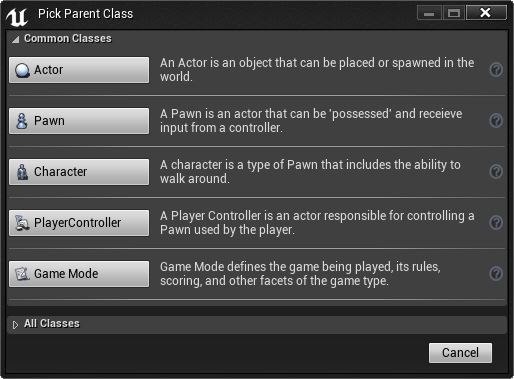 Choose a Parent Class