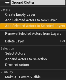 Add Selected Actors to Selected Layers