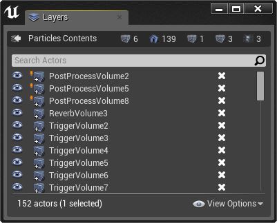Layer Contents view