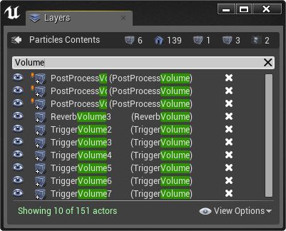 Layers Contents Filtered
